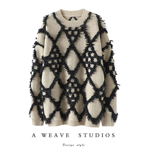 启超高端100%纯山羊绒衫