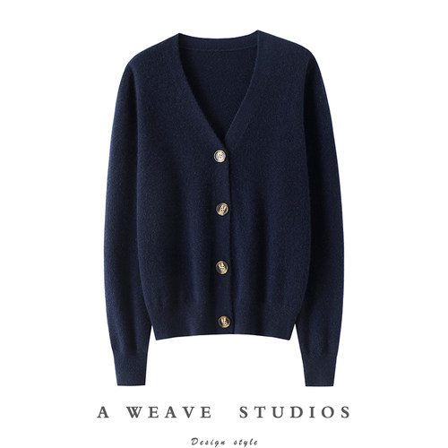 启超官方高端100%纯山羊绒衫