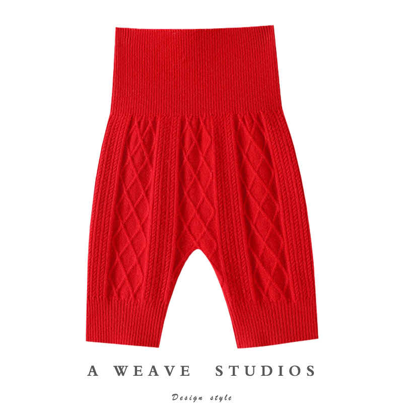 官方正品！100%羊绒肚围护小肚子短裤秋冬季保暖睡裤暖宫打底裤女