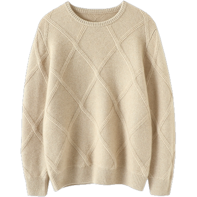 启超高端100%纯山羊绒衫