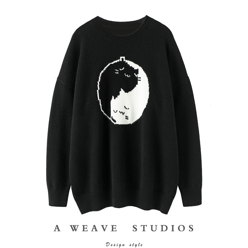 启超高端100%纯山羊绒衫