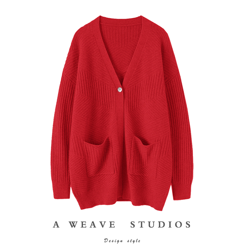 启超高端100%纯山羊绒衫