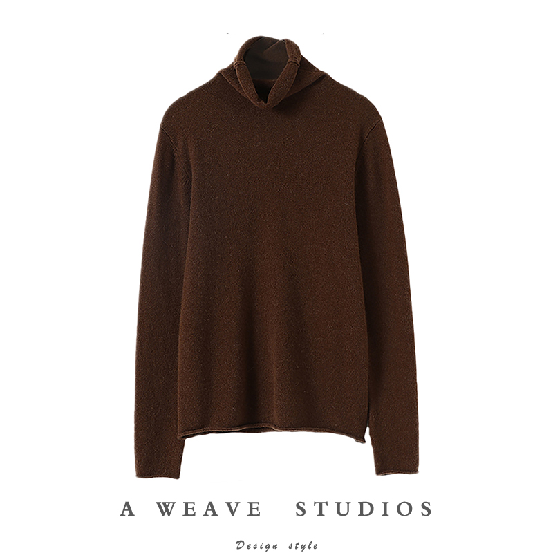 启超高端100%纯山羊绒衫