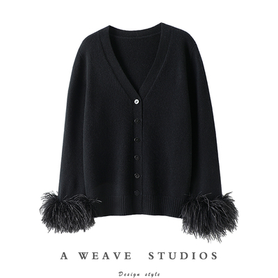 启超官方高端100%纯山羊绒衫