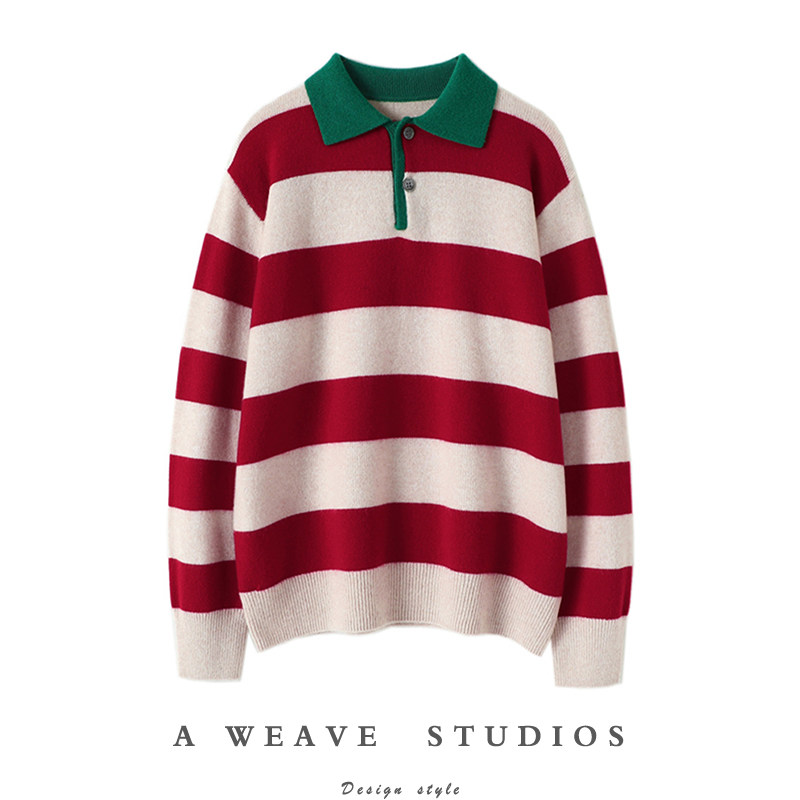 启超点名推荐！加厚复古POLO翻领100%纯山羊绒衫女纯羊绒毛衣秋冬,女装/女士精品,羊绒衫,淘宝优惠券,粉丝福利购,淘宝优惠卷