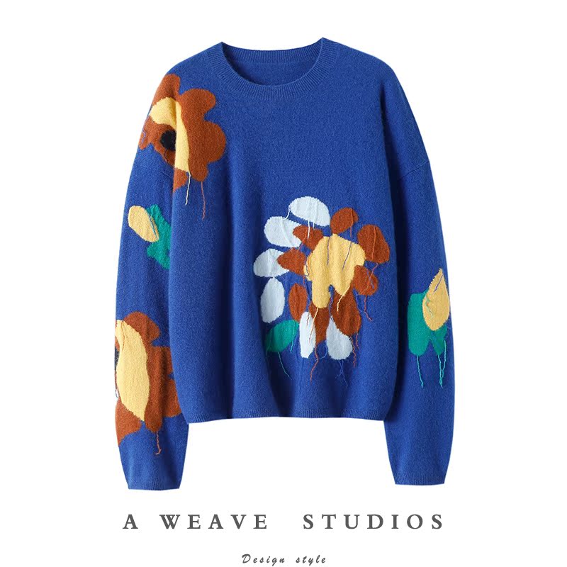 启超官方高端100%纯山羊绒衫