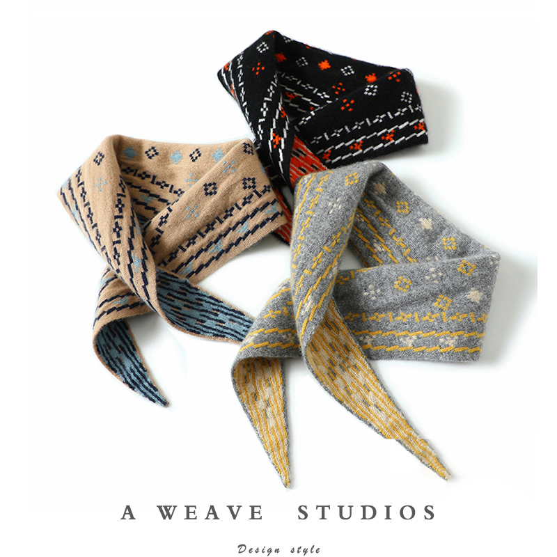 启超高端100%纯山羊绒围巾