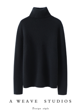 上身方知其美！加厚高领100%山羊绒衫女纯羊绒毛衣针织打底衫新款