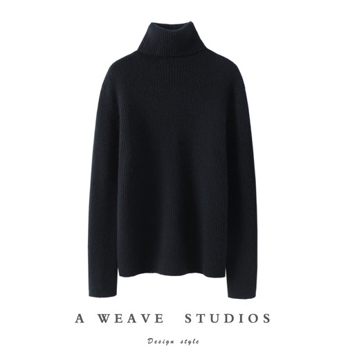 启超高端100%纯山羊绒衫