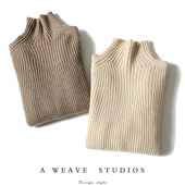 人手一件 女加厚毛衣女多色 坑条高领纯羊绒衫 无D百搭 高端系列