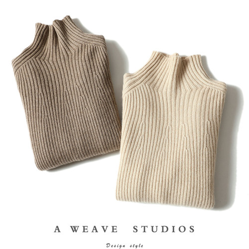 启超高端100%纯山羊绒衫