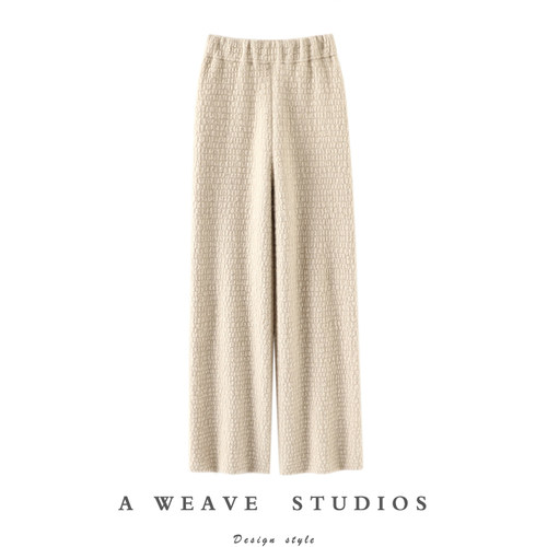 启超官方高端100%纯山羊绒裤