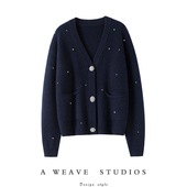 加厚钉钻100%纯山羊绒开衫 让我痴迷 高货 女纯羊绒毛衣针织外套