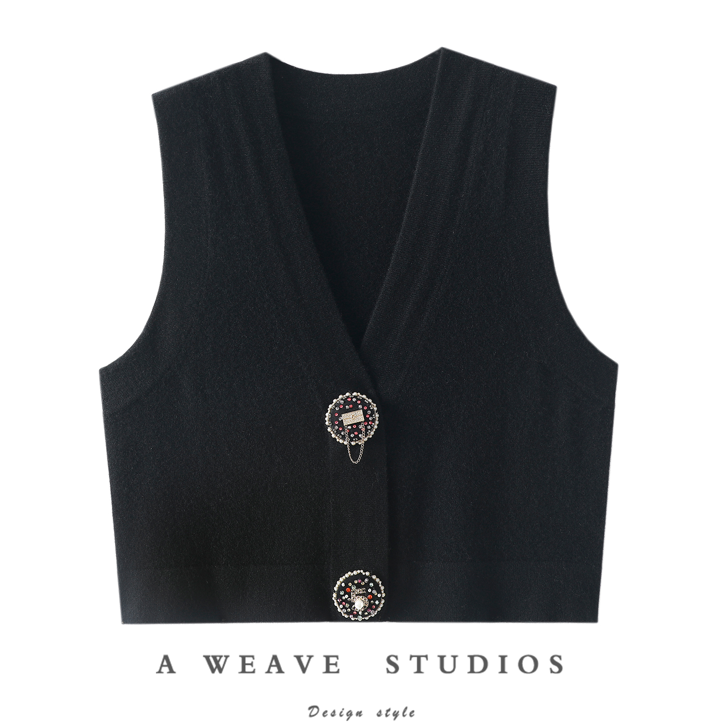 启超官方高端100%纯山羊绒衫