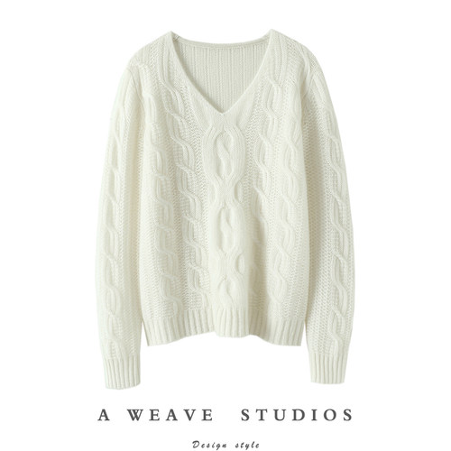 启超高端100%纯山羊绒衫