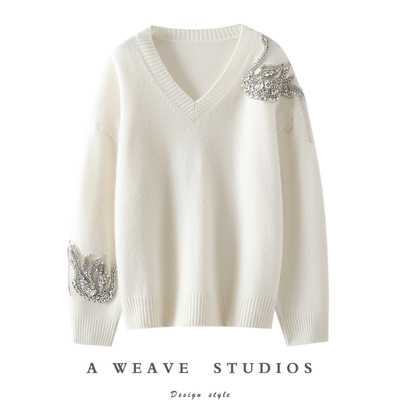 启超官方高端100%纯山羊绒衫