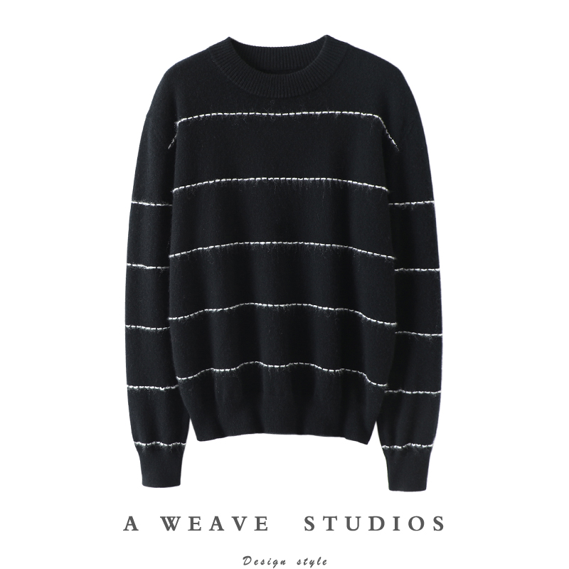 启超高端100%纯山羊绒衫