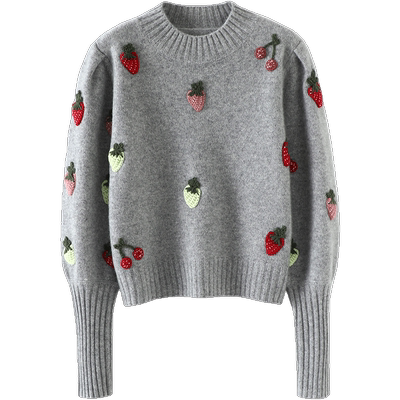 启超高端100%纯山羊绒衫