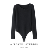 启超版 女纯羊绒毛衣针织打底衫 型真赞 秋冬连体衣100%纯山羊绒衫