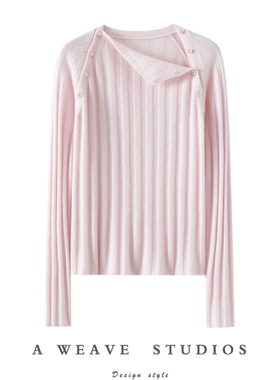 官方正品！气质暴击~100%纯山羊绒衫女纯羊绒毛衣针织打底衫秋冬