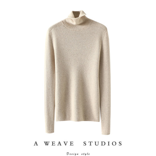 启超高端100%纯山羊绒衫