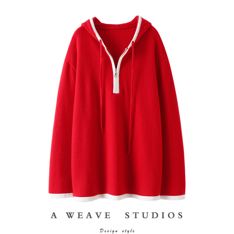 启超高端100%纯山羊绒衫