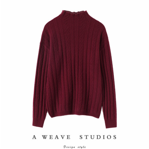 启超官方高端100%纯山羊绒衫