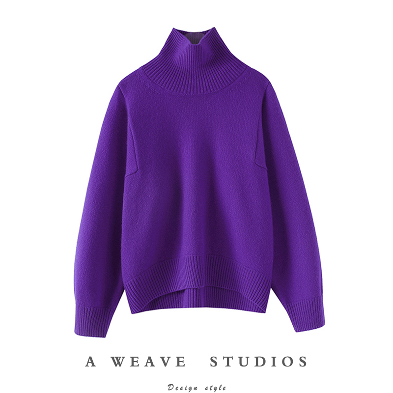 启超官方高端100%纯山羊绒衫