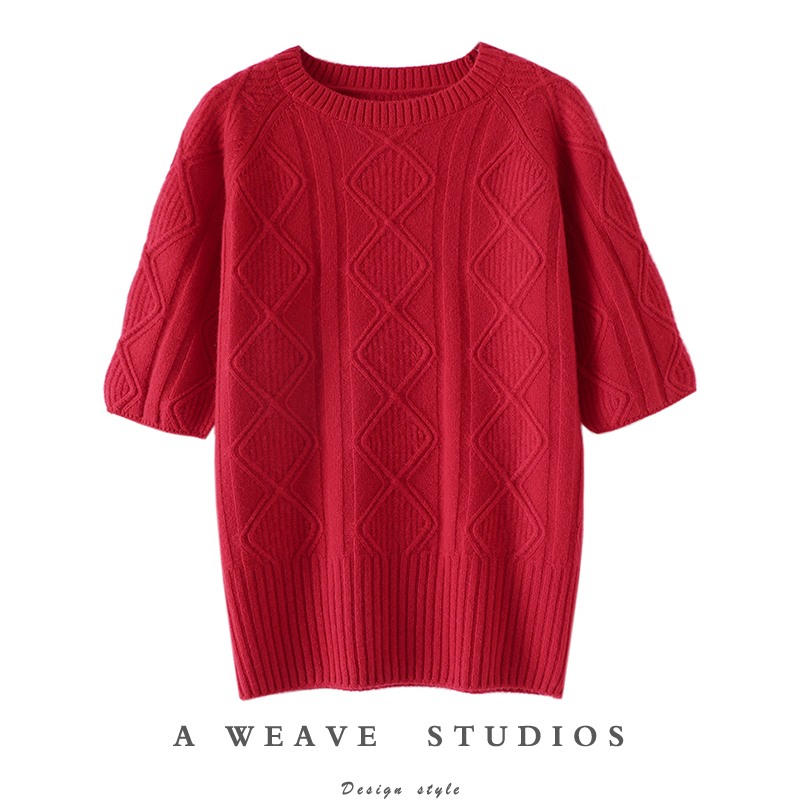 启超官方高端100%纯山羊绒衫