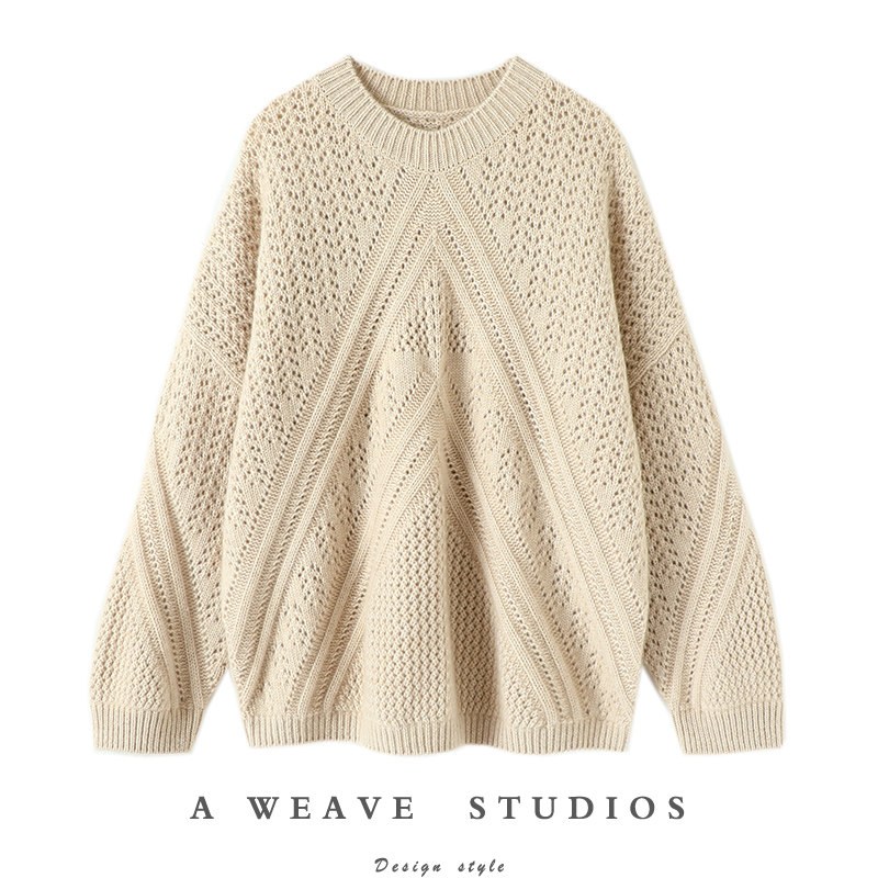 这款上身真心美！重磅加厚~镂空编织羊绒衫宽松外穿纯羊绒毛衣女,女装/女士精品,羊绒衫,淘宝优惠券,粉丝福利购,淘宝优惠卷