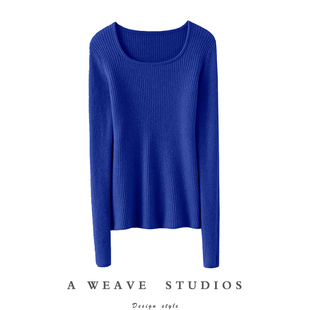 内搭秋冬 女圆领纯羊绒毛衣针织打底衫 太气质啦 高端100%山羊绒衫