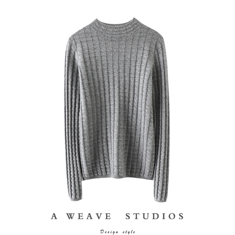 启超官方高端100%纯山羊绒衫