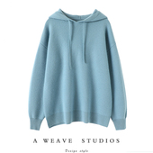 四平针连帽羊绒衫 重磅推荐 稀有日本订单 女卫衣加厚毛衣女宽松