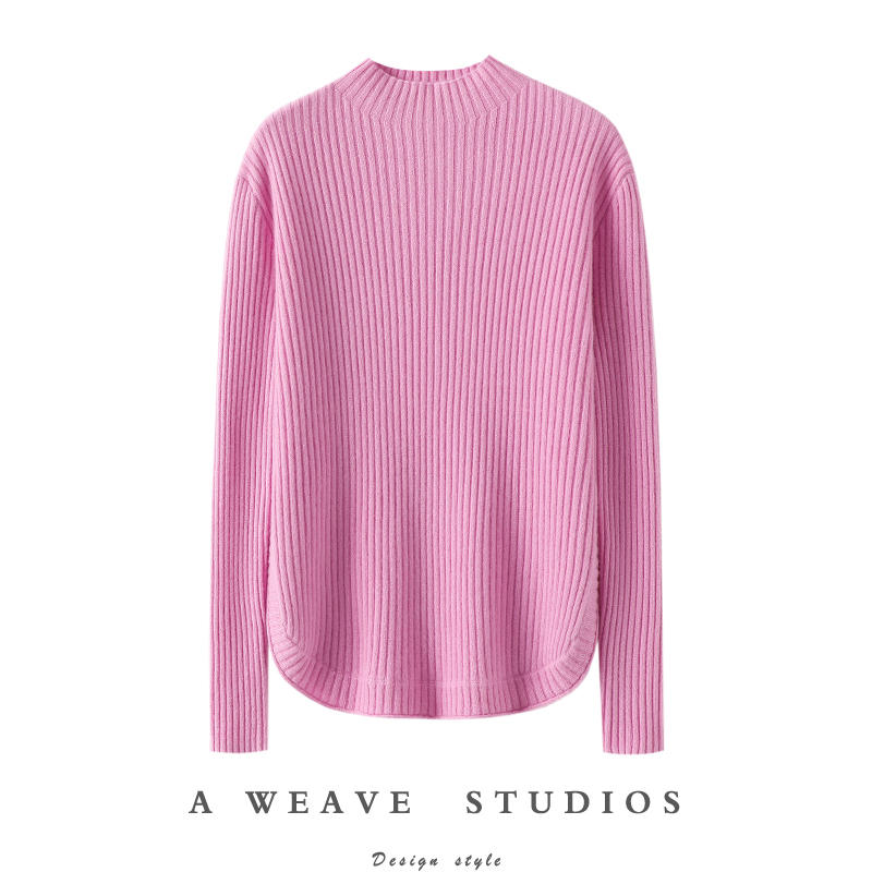 启超官方高端100%纯山羊绒衫