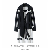 为之疯狂 毛衣针织外套 女中长款 重磅900克 加厚100%纯山羊绒开衫