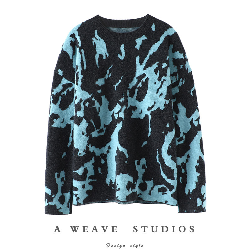 女神王炸设计！加厚晕染提花羊绒衫女圆领纯羊绒毛衣宽松套头冬,女装/女士精品,羊绒衫,淘宝优惠券,粉丝福利购,淘宝优惠卷