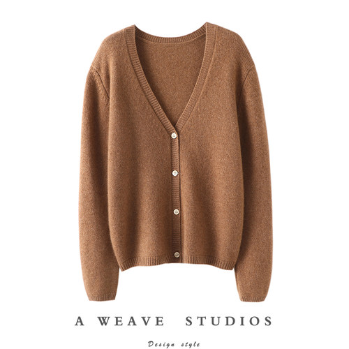 启超高端100%纯山羊绒衫