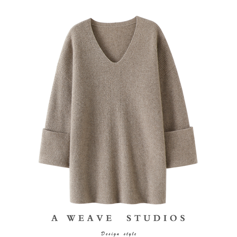 启超官方高端100%纯山羊绒衫