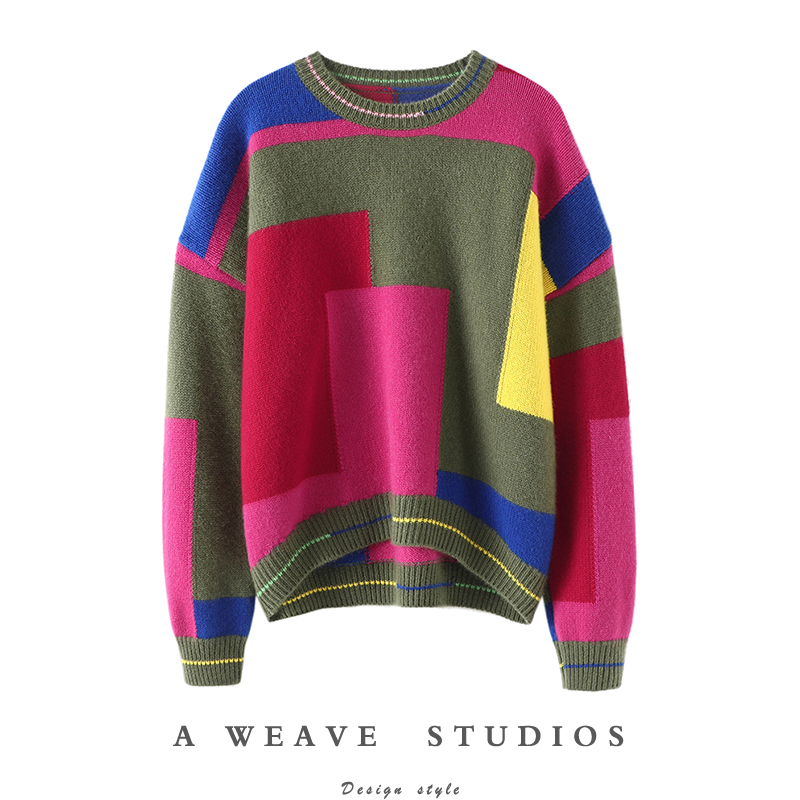 启超高端100%纯山羊绒衫