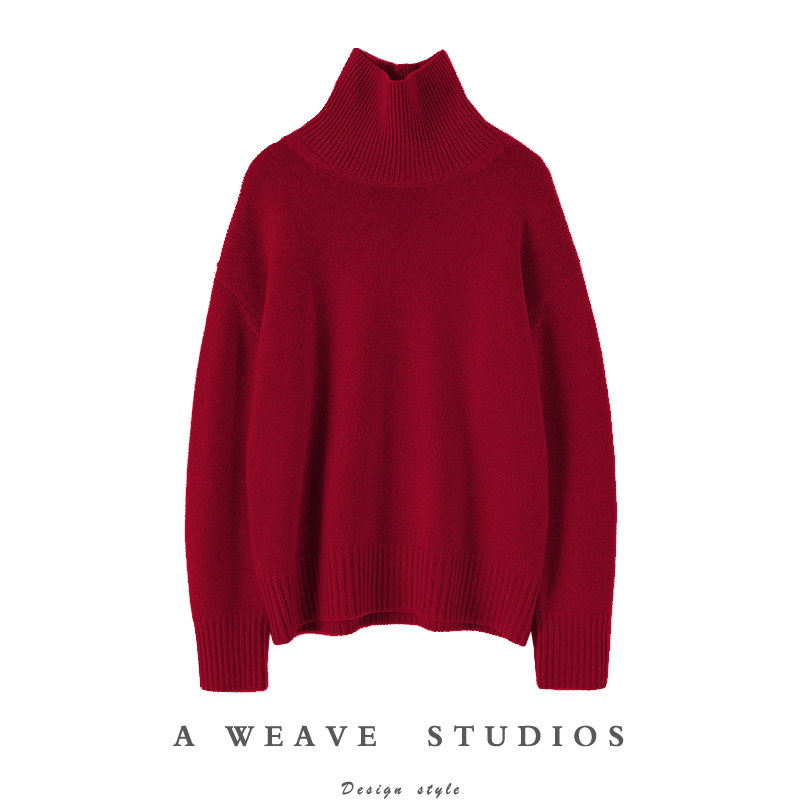 启超官方高端100%纯山羊绒衫