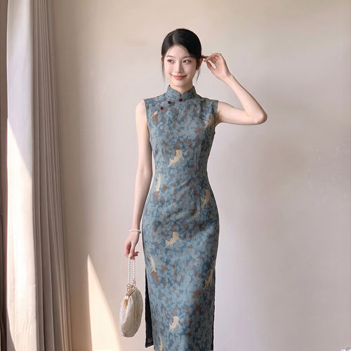 无袖国风新中式日常苏州长款旗袍改良年轻款2026新款女高级感夏季
