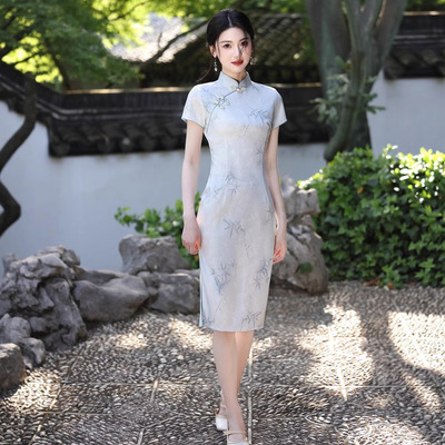 贝之韵绝美新中式旗袍改良年轻款少女高级感小个子日常可穿素雅