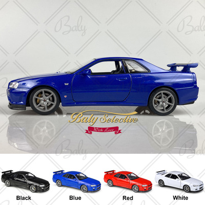 WELLY124合金汽车模型GTRR34JDM