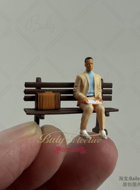 1:64经典电影人物二等兵甘手办树脂模型摆件全套包括人偶长椅皮箱