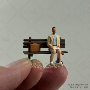 电影人物二等兵甘手办树脂模型摆件全套包括人偶长椅皮箱 64经典