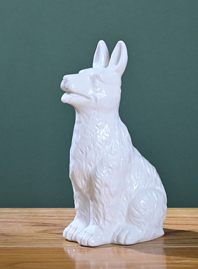 陶瓷狗12生肖招财风水家用旺宅客厅办公室工艺品桌面摆设可爱摆件