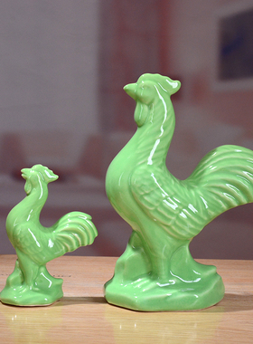 绿色动物吉祥大小号鼠年生肖鸡