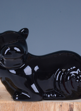 陶瓷老虎12生肖可爱风家居摆设