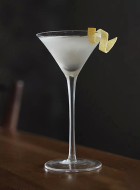 日式木村马天尼杯调酒杯鸡尾酒杯水晶玻璃高脚杯三角杯子马提尼杯