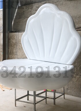 美人鱼道具玻璃钢雕塑大型落地摆件户外贝壳商场美陈装置商业街